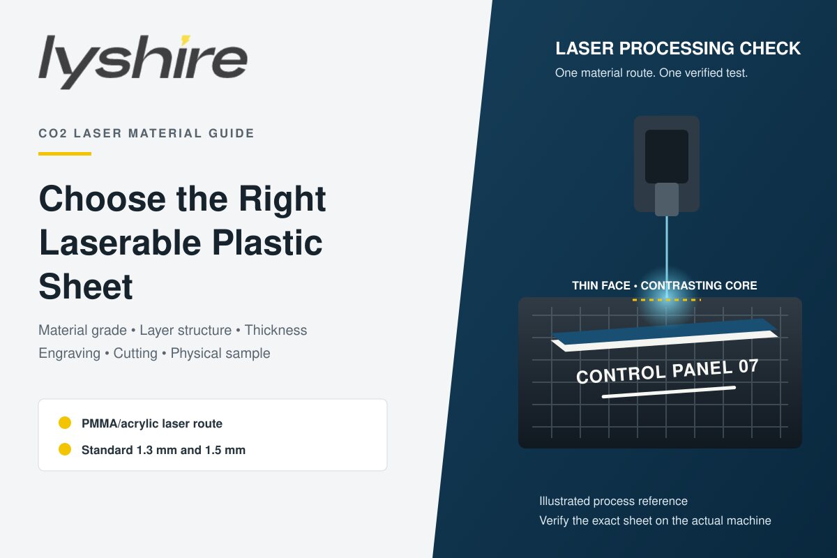 Comment choisir une feuille de plastique laser pour le travail au laser CO2
