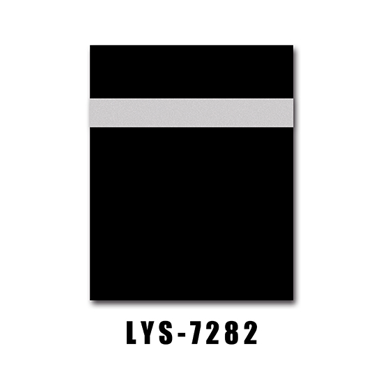 Feuille de gravure double couleur noir avec argent nacré