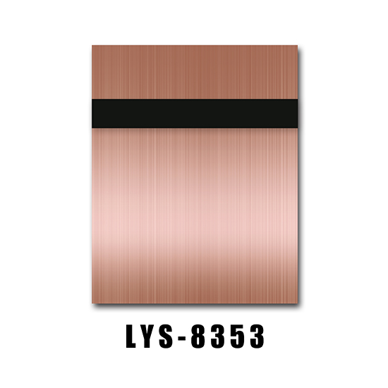 Feuille de gravure noire en or rose brossé