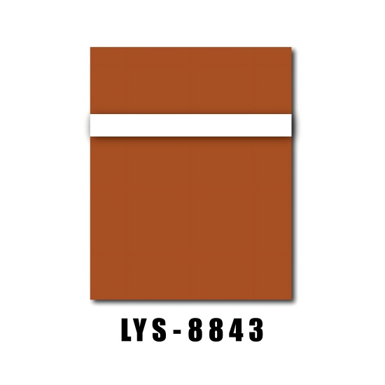 Feuille de plastique de gravure orange-brun brillant