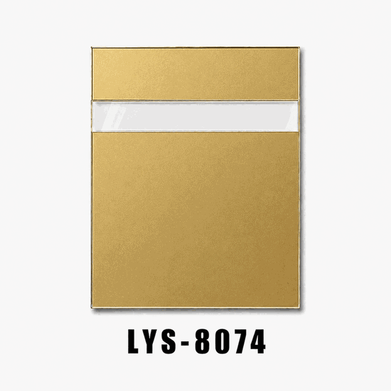Acrylique à revêtement arrière doré pour étiquettes de vitrine de bijoux