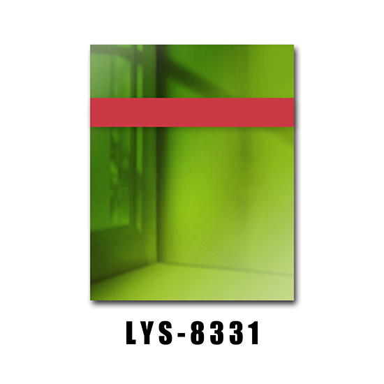 Surface de miroir à haute brillance, feuille de plastique bicolore pour la gravure